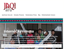 Tablet Screenshot of en.jaqi-aru.org